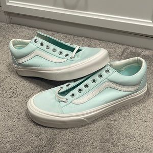 New VANS Style 36 in Brushed Twill/Soothing Sea/Snow White